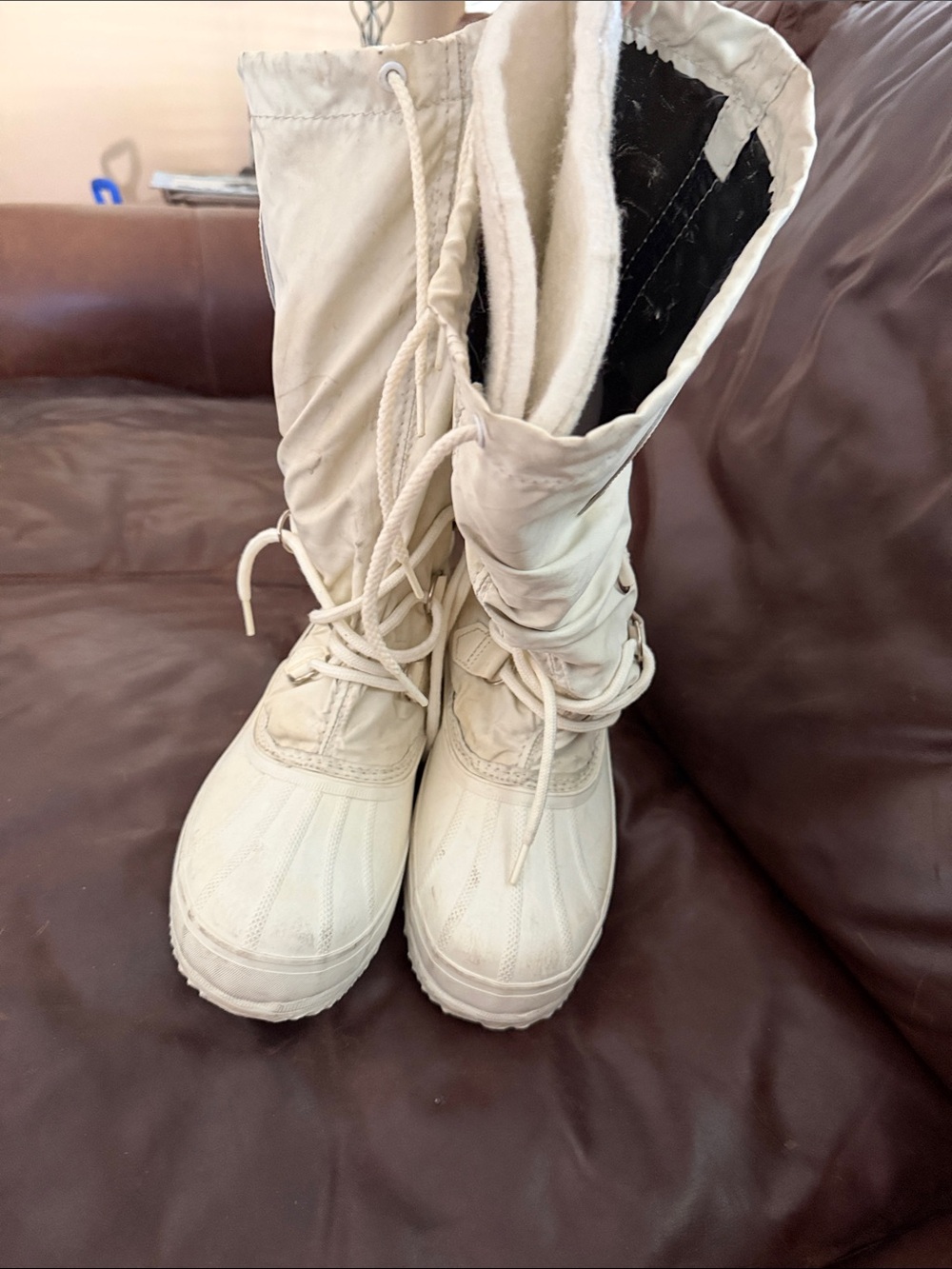 Sorel white Cold-Weather Lace-Up Boots size 8